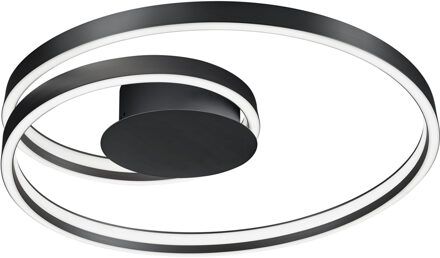 CINQUE LED Plafondlamp - Cinque Ciola - 1 Lichtpunt van 46 Watt - Dimbaar - Aanpasbare Lichtkleur - Mat Zwart - Metaal Zeer Warm Wit;Warm wit;Natuurlijk wit