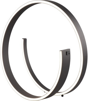 CINQUE LED Tafellamp - Cinque Cinardi - 1 Lichtpunt van 21 Watt - Dimbaar - Aanpasbare Lichtkleur - Mat Zwart - Metaal Zeer Warm Wit;Warm wit;Natuurlijk wit