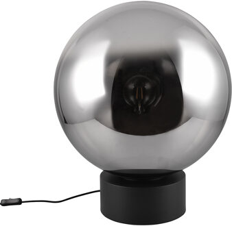 CINQUE LED Tafellamp - Trio Select Cinque Cipallone - 1 Lichtpunt tot 40 Watt - E27-Fitting - Ø50cm - Snoerschakelaar - Mat Zwart - Metaal