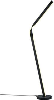 CINQUE LED Vloerlamp - Cinque Cicenza - 1 Lichtpunt van 40 Watt - Dimbaar - Aanpasbare Lichtkleur - Voetschakelaar - Mat Zwart - Metaal Zeer Warm Wit;Warm wit;Natuurlijk wit