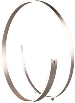 CINQUE LED Vloerlamp - Cinque Cinardi - 1 Lichtpunt van 42 Watt - Dimbaar - Aanpasbare Lichtkleur - Voetschakelaar - Mat Nikkel - Metaal Zeer Warm Wit;Warm wit;Natuurlijk wit