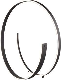 CINQUE LED Vloerlamp - Cinque Cinardi - 1 Lichtpunt van 42 Watt - Dimbaar - Aanpasbare Lichtkleur - Voetschakelaar - Mat Zwart - Metaal Zeer Warm Wit;Warm wit;Natuurlijk wit