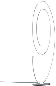 CINQUE LED Vloerlamp - Cinque Ciola - 1 Lichtpunt van 62 Watt - Dimbaar - Aanpasbare Lichtkleur - Voetschakelaar - Mat Nikkel - Metaal Zeer Warm Wit;Warm wit;Natuurlijk wit