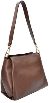 CIOCCOLATO Leren Tas Chocoladebruin