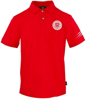 Circle Emblem Logo Rood poloshirt
