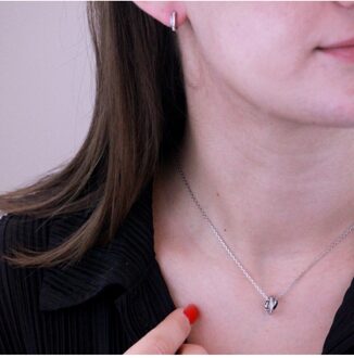 Circle Hoop Sets - Oostenrijks kristal - maat Wit Zilver