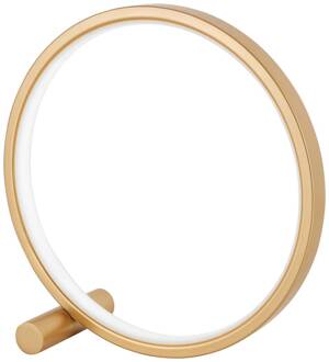 Circle LED tafellamp, goud
