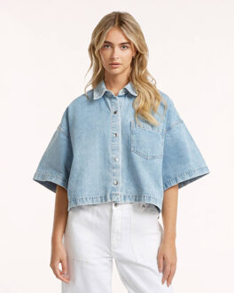 CIRCLE OF TRUST Blouse lange mouw s26 20 denver Blauw