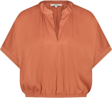 CIRCLE OF TRUST Blouse lange mouw ss24 4 alena Bruin