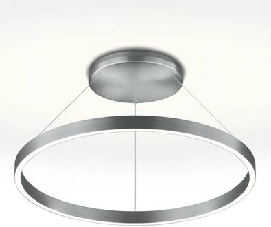 Circle ringvormige LED plafondlamp - dimbaar mat nikkel, gesatineerd