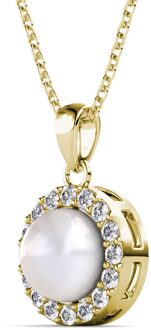 Circlet Parel Hangers - Goud en Kristal - One Size