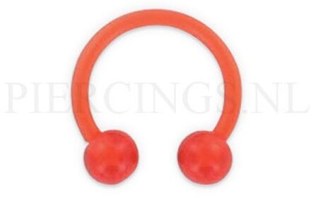 Circulair barbell 1.2 mm acryl rood