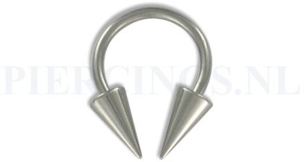 Circulair barbell 1.2 mm spitse cones 10 mm