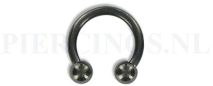 Circulair barbell zwart 1.6 mm M
