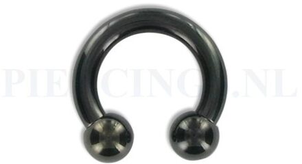 Circulair barbell zwart 3.2 mm