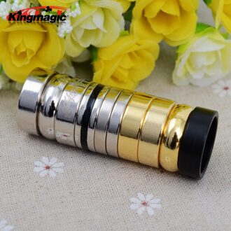 Cirkel Magnetische Ring, Magnetische Ring Patroon Arc Magneet Ring Sterke Sterke Magnetische Magie Rekwisieten The patroon zilver