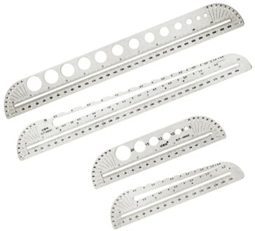 Cirkel Sjablonen Geometrie Roestvrij Heerser Geometrie Heerser Building Bekisting Tekening Meters Roestvrij Heerser Tekening Tool X3UE