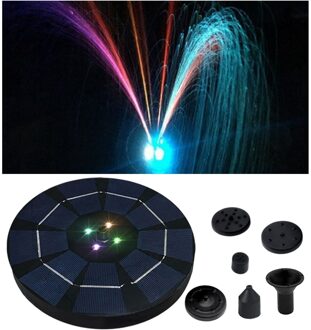 Cirkel Solar Power Water Drijvende Fontein Pomp Vrijstaande Ingebouwde Batterij Voor Vogel Bad Tuin Zwembad Aquarium gazon 3W 3.7V