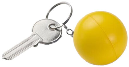 Cirkely bal pu sleutelhanger Geel - One size
