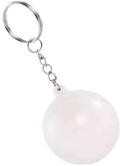 Cirkely bal pu sleutelhanger - maat One size Wit