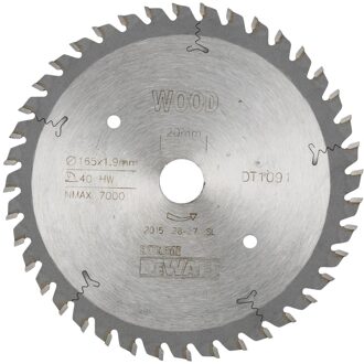 Cirkelzaagblad | 165x20x40t - DT1091-QZ
