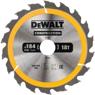 Cirkelzaagblad 184x30x18t, positief 20°, kerf 2,6mm - DT1941-QZ