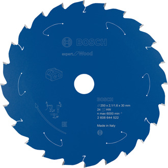 Cirkelzaagblad Accu Exp. Wood 254X30X2,1/1,6mm 24T - 2608644685