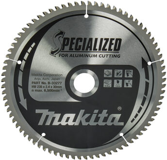 Cirkelzaagblad | Aluminium | 235X30X2,4 80T 0G - B-33277