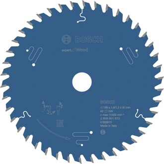 Cirkelzaagblad Expert for Wood 168x20x1.8/1,2 mm, T42 - 2608901872