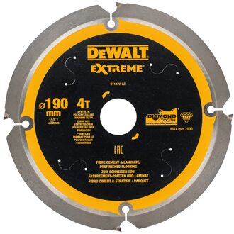 Cirkelzaagblad PCD laminaat/vezelcement 190x30x4t - DT1472-QZ