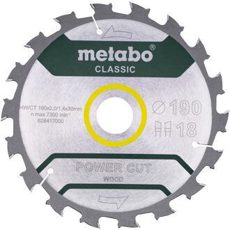 Cirkelzaagblad PowerCutClassic Ø 190x30 18WZ 5° - 628417000