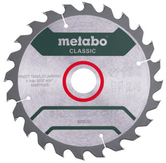 Cirkelzaagblad | Precision Cut Classic | 190x30mm | Z24 WZ 15° - 628675000