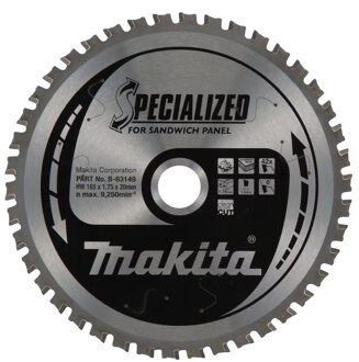 Cirkelzaagblad | voor sandwich panelen | 165x20x1,75mm | 42 tanden - B-63149 - B-63149