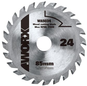 cirkelzaagblad WA5034 tct 85mm 24 tanden