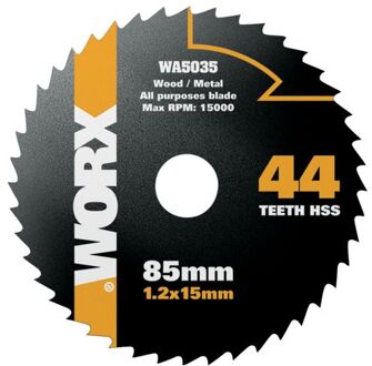 cirkelzaagblad WA5035 hss 85mm 44 tanden