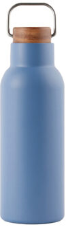 Ciro gerecycled roestvrijstalen fles van 580 ml Blauw - One size