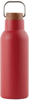 Ciro gerecycled roestvrijstalen fles van 580 ml - maat One size Rood