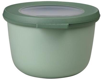 Cirqula Multikom Rechthoekig - Vershoudbakje & Bewaardoos met Deksel - 3000 ml - Vivid Mauve Groen