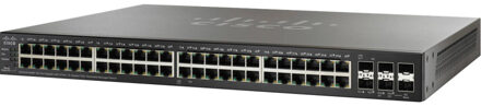 Cisco SG550X-48MP Managed L3 Gigabit Ethernet (10/100/1000) Power over Ethernet (PoE) 1U Zwart, Grijs