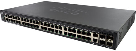 Cisco SG550X-48P Managed L3 Gigabit Ethernet (10/100/1000) Power over Ethernet (PoE) 1U Zwart, Grijs