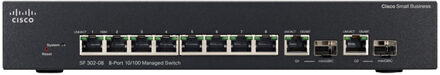Cisco Switch/SF 302-08 8p 10/100 Managed/EU+UK