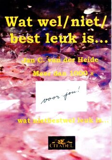 Citadel, Uitgeverij Wat wel/ niet/ best leuk is... - eBook Jan C. van der Heide (9065861009)