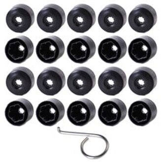 Citall 1K0601173 17Mm 20 Stks/set Anti-Diefstal Wiel Centrum Moer Covers Caps Lug Bout Fit Voor Vw Jetta golf MK5 Passat B6 Touran Polo