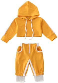 Citgeett Lente 0-24M Peuter Infant Baby Meisjes Sport Kleding Kap Crop Tops Broek Trainingspak Sport Herfst Outfit set