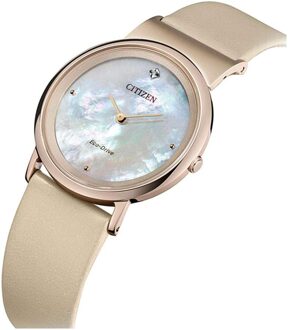 Citizen Ambiluna Horloge - Citizen dames horloge - Roségoud - diameter 31 mm - Titanium