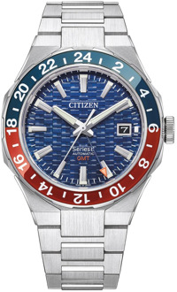 Citizen Automatisch Blauw Stalen Horloge Citizen , Gray , Heren - ONE Size
