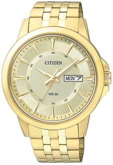 Citizen BF2013-56PE - Horloge - Leer - Goudkleurig - Ø 41 mm