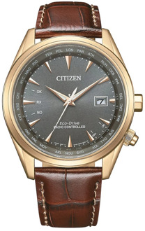 Citizen Heren Leren Band Kwarts Horloge Citizen , Yellow , Heren - ONE Size