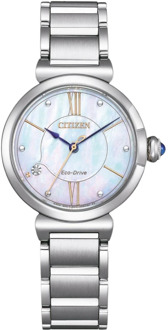 Citizen L May Em1070-83D Diamanten Horloge Citizen , Gray , Dames - ONE Size