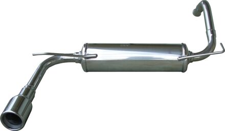 Citroen 100% RVS Sportuitlaat Citroën C1 1.0 (68pk) 2005- 80mm